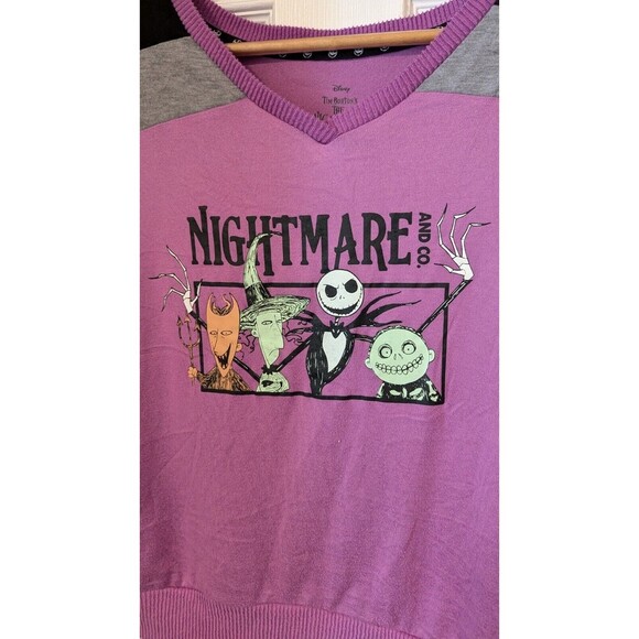 Disney NIGHTMARE BEFORE CHRISTMAS‎ Shirt Top  Sz M (8-10) Lock Shock Barrel - Picture 5 of 5